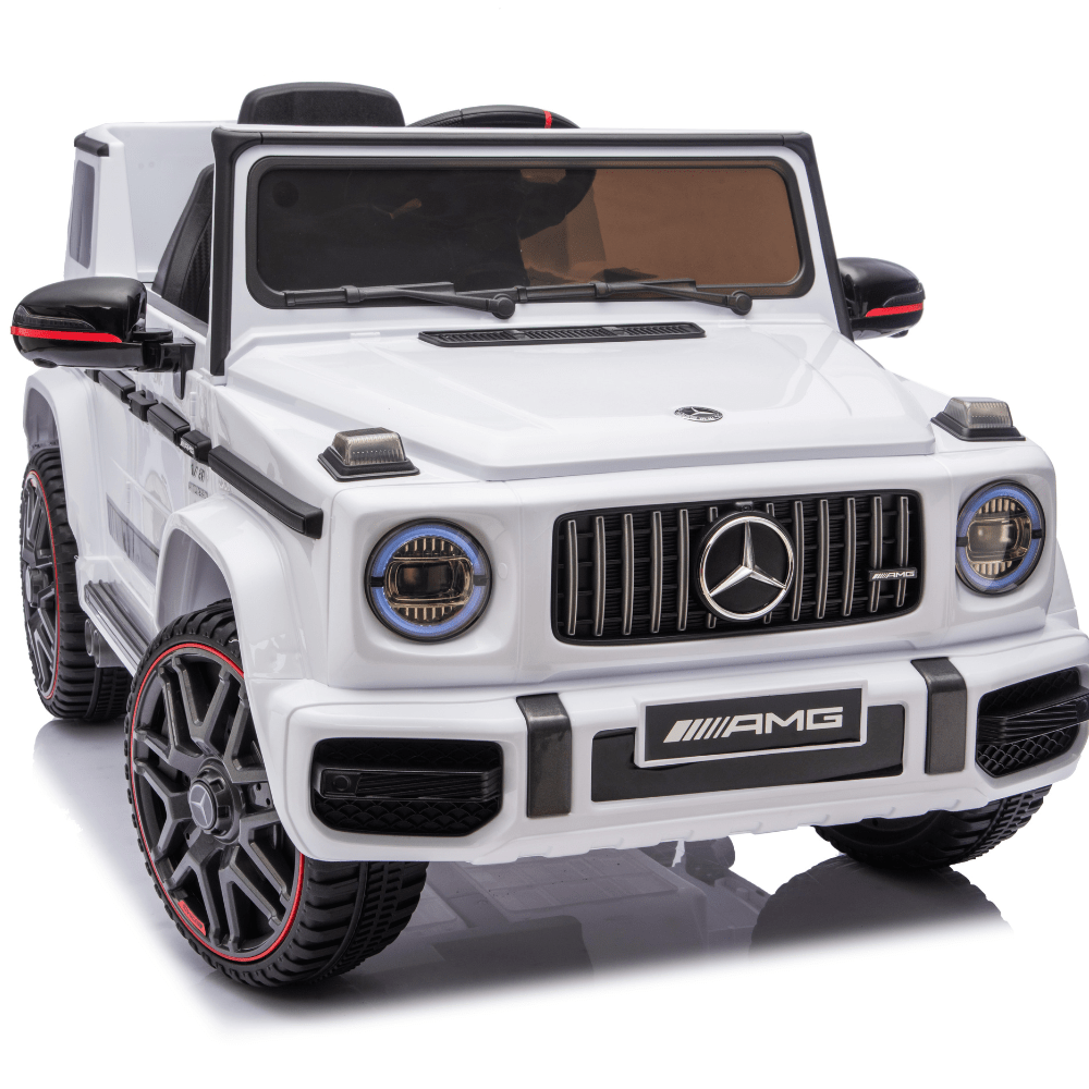 Licensed Mercedes-Benz AMG G63 Ηλεκτροκίνητο Παιδικό Αυτοκίνητο 12V – Με Τηλεχειριστήριο, Bluetooth, LED Φώτα & Ανοιγόμενες Πόρτες - ΛΕΥΚΟ - Image 10