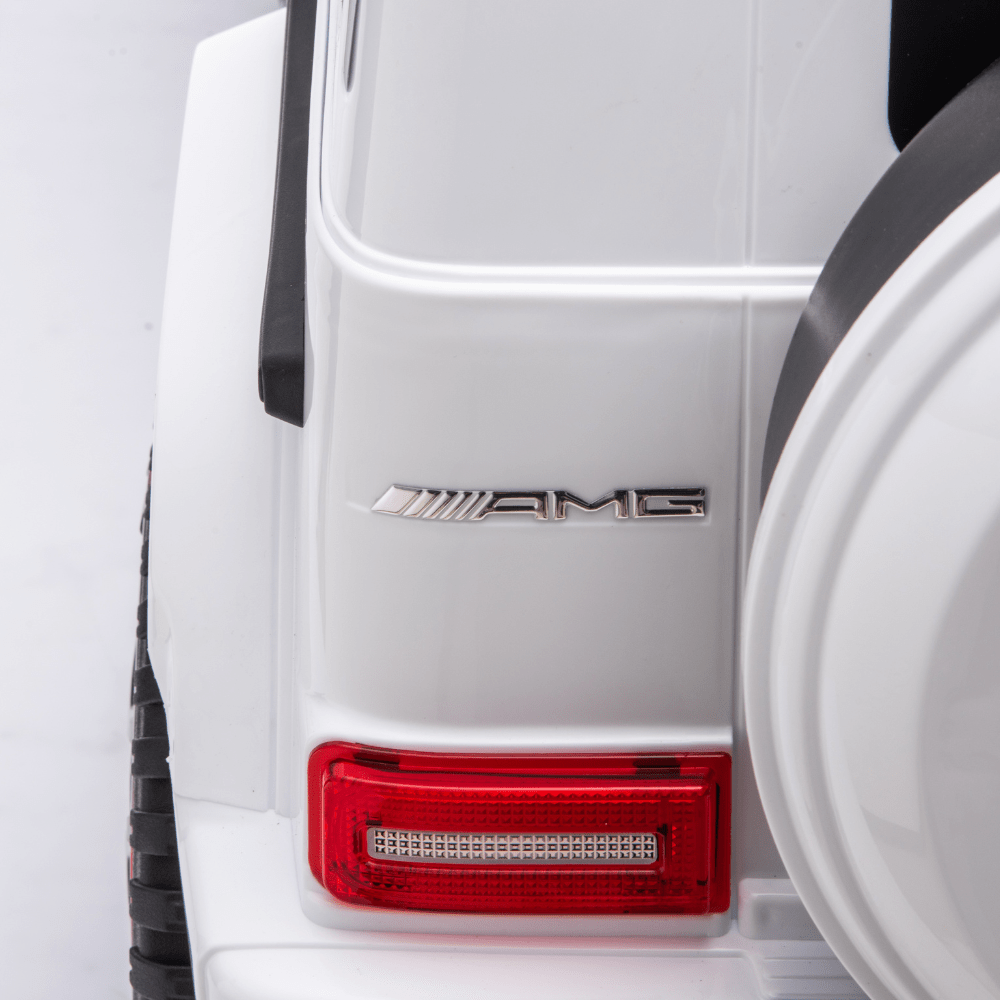 Licensed Mercedes-Benz AMG G63 Ηλεκτροκίνητο Παιδικό Αυτοκίνητο 12V – Με Τηλεχειριστήριο, Bluetooth, LED Φώτα & Ανοιγόμενες Πόρτες - ΛΕΥΚΟ - Image 13