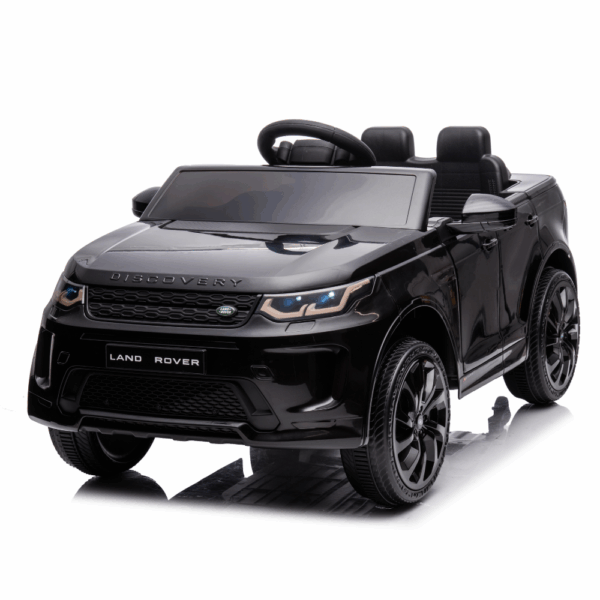 Licensed Land Rover Ηλεκτροκίνητο Παιδικό Αυτοκίνητο 12V – Με Τηλεχειριστήριο, Bluetooth, LED Φώτα & Ανοιγόμενες Πόρτες - ΜΑΥΡΟ