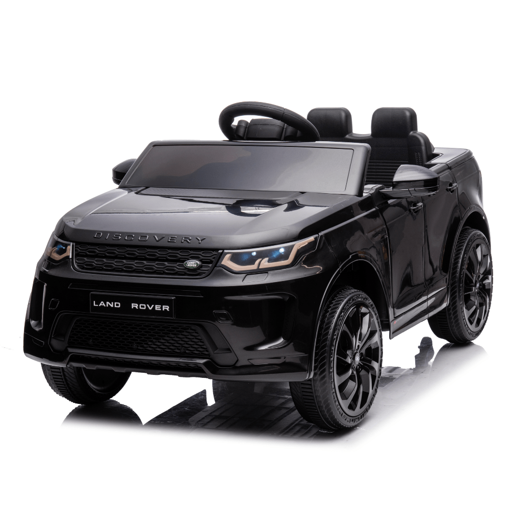 Licensed Land Rover Ηλεκτροκίνητο Παιδικό Αυτοκίνητο 12V – Με Τηλεχειριστήριο, Bluetooth, LED Φώτα & Ανοιγόμενες Πόρτες - ΜΑΥΡΟ
