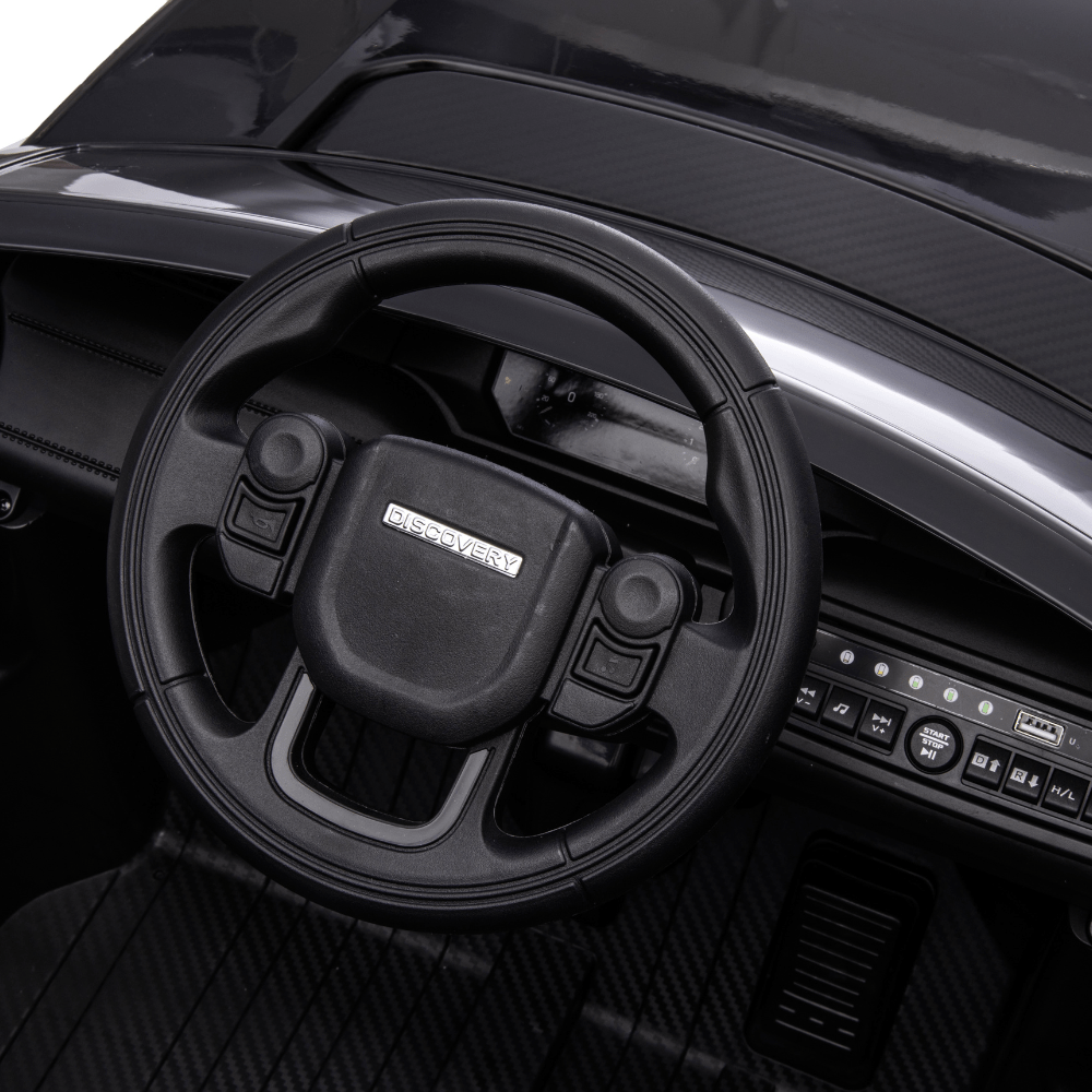Licensed Land Rover Ηλεκτροκίνητο Παιδικό Αυτοκίνητο 12V – Με Τηλεχειριστήριο, Bluetooth, LED Φώτα & Ανοιγόμενες Πόρτες - ΜΑΥΡΟ - Image 10