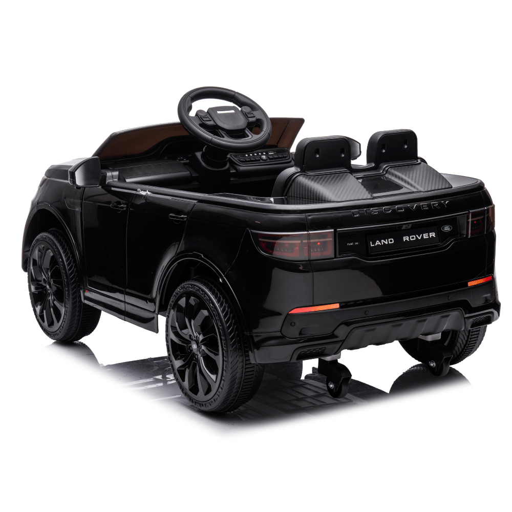 Licensed Land Rover Ηλεκτροκίνητο Παιδικό Αυτοκίνητο 12V – Με Τηλεχειριστήριο, Bluetooth, LED Φώτα & Ανοιγόμενες Πόρτες - ΜΑΥΡΟ - Image 3