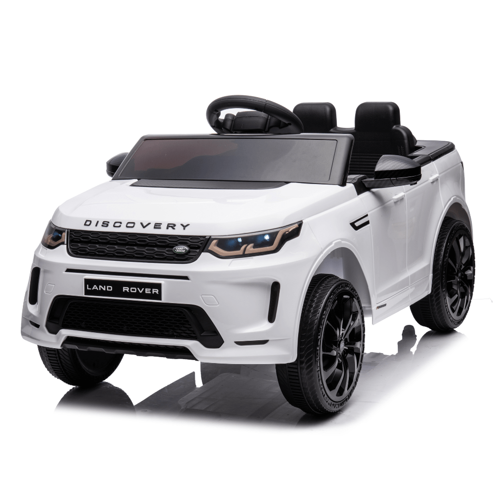 Licensed Land Rover Ηλεκτροκίνητο Παιδικό Αυτοκίνητο 12V – Με Τηλεχειριστήριο, Bluetooth, LED Φώτα & Ανοιγόμενες Πόρτες - ΛΕΥΚΟ