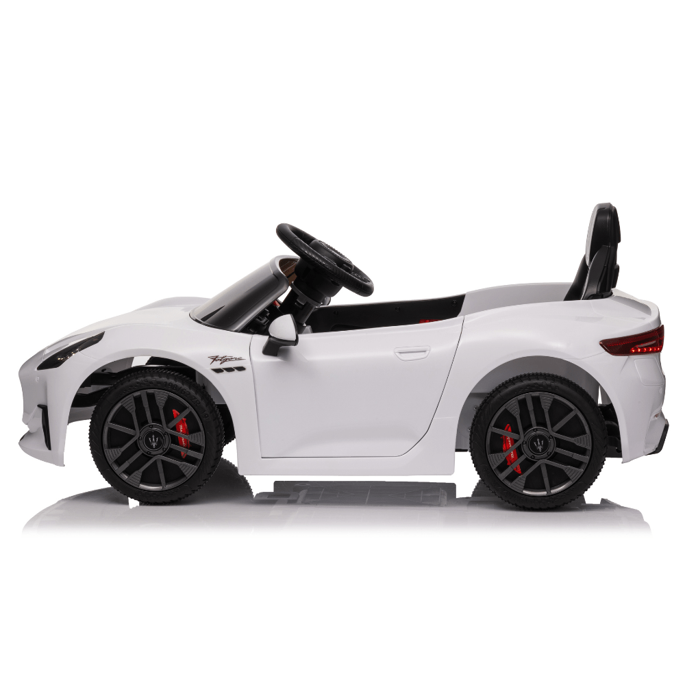 Licensed Maserati Ηλεκτροκίνητο Παιδικό Αυτοκίνητο 12V – Με Τηλεχειριστήριο, Bluetooth, LED Φώτα & Ανοιγόμενες Πόρτες - ΛΕΥΚΟ - Image 3