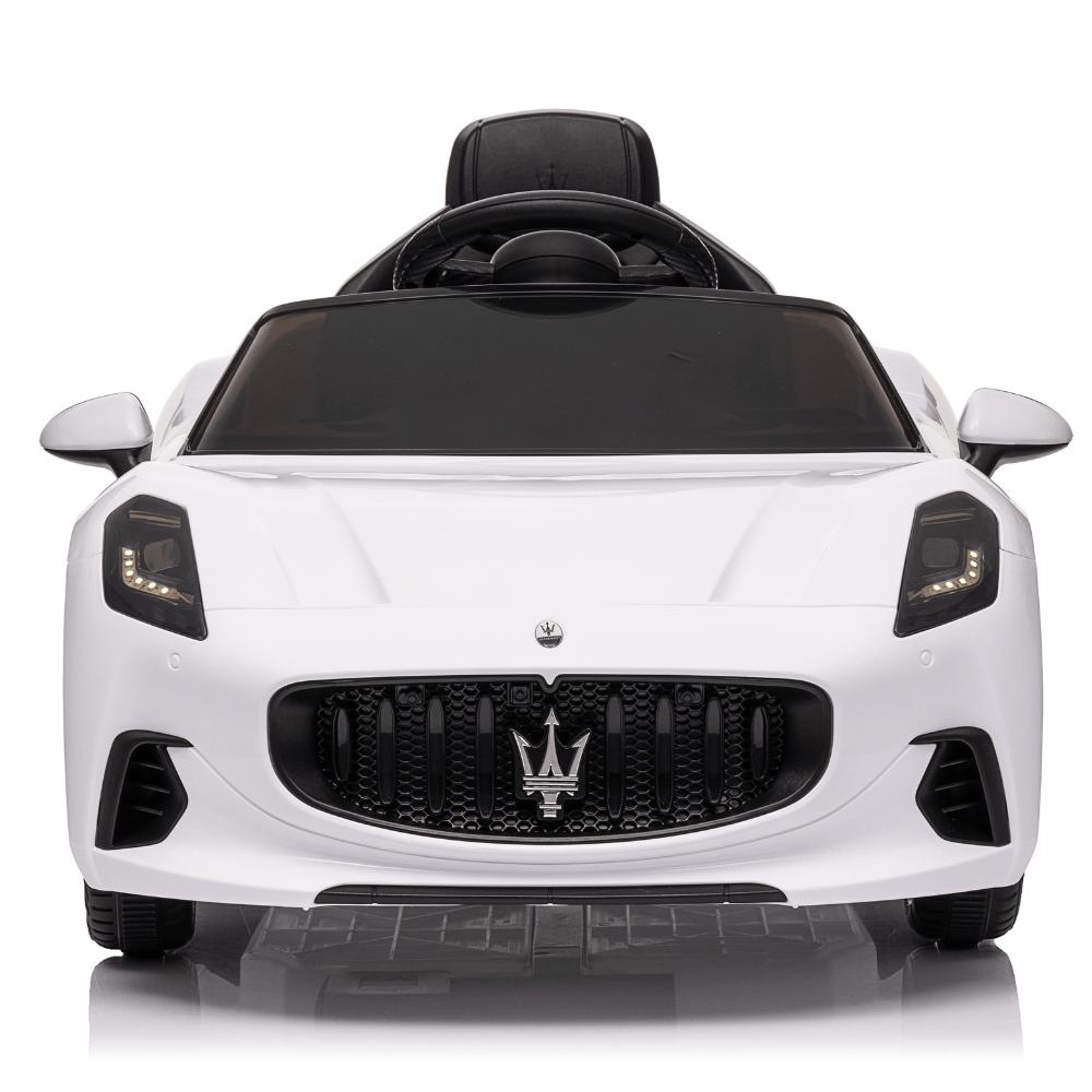 Licensed Maserati Ηλεκτροκίνητο Παιδικό Αυτοκίνητο 12V – Με Τηλεχειριστήριο, Bluetooth, LED Φώτα & Ανοιγόμενες Πόρτες - ΛΕΥΚΟ - Image 4