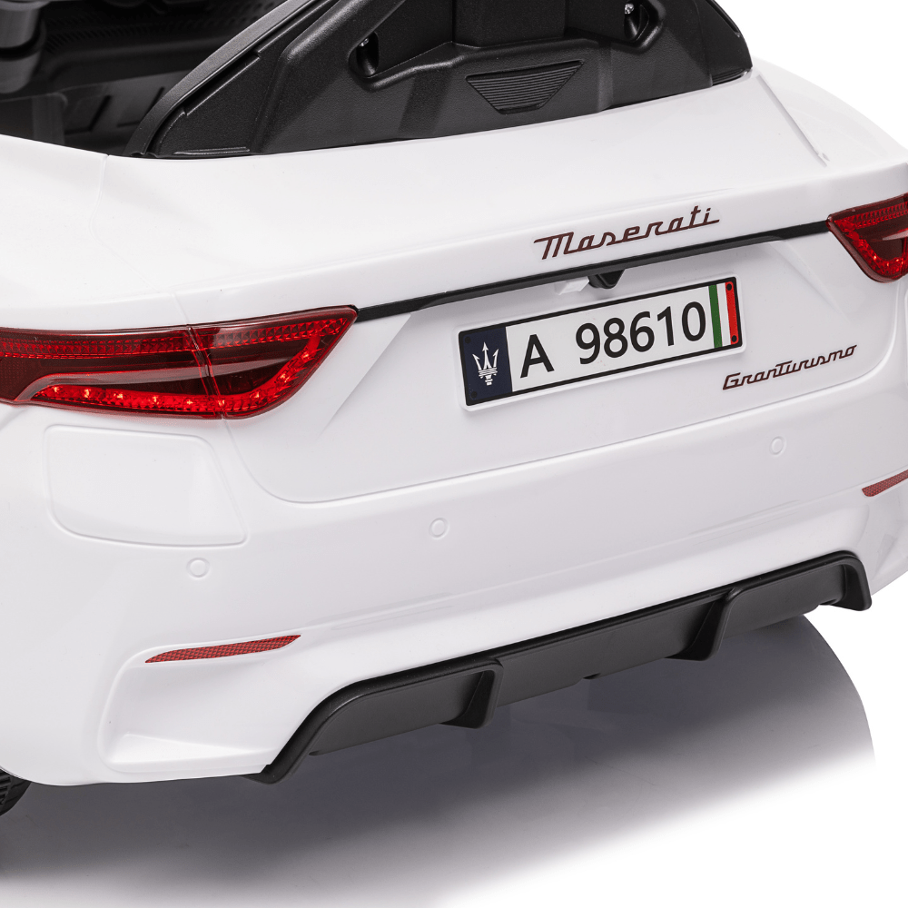 Licensed Maserati Ηλεκτροκίνητο Παιδικό Αυτοκίνητο 12V – Με Τηλεχειριστήριο, Bluetooth, LED Φώτα & Ανοιγόμενες Πόρτες - ΛΕΥΚΟ - Image 9