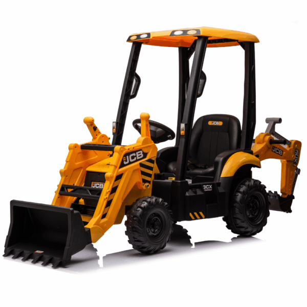 Licensed JCB Εκσκαφέας / Φορτωτής Ηλεκτροκίνητο Παιδικό Όχημα 12V – Με Τηλεχειριστήριο, Ανάρτηση & Λειτουργικό Εκσκαφέα
