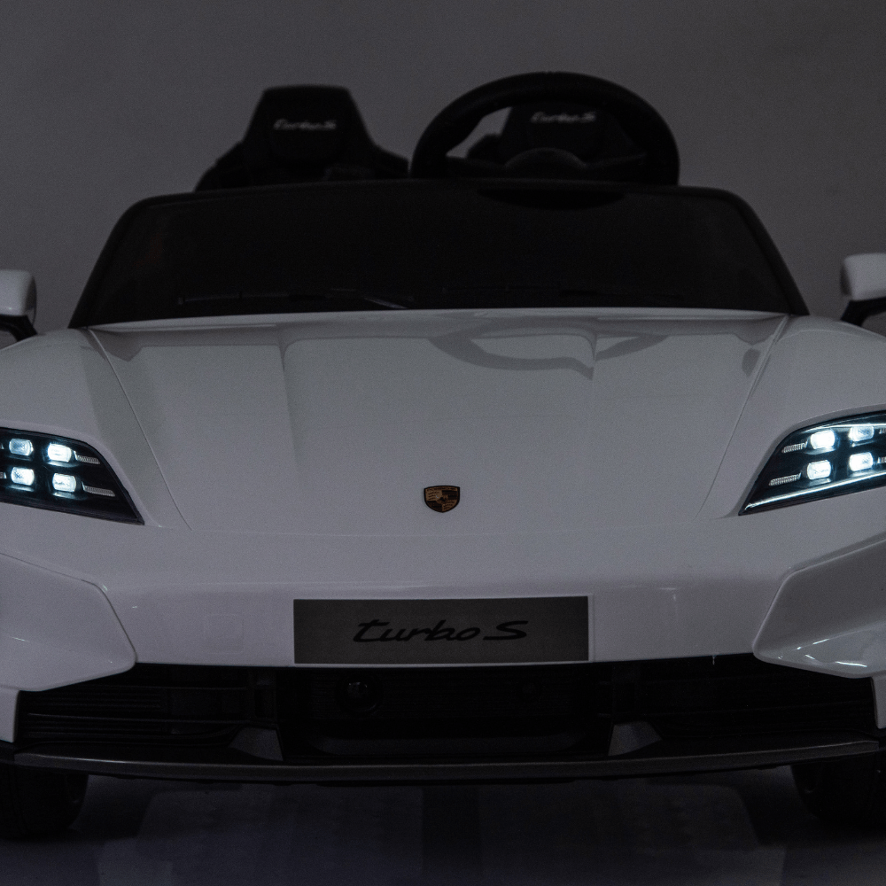 Licensed Porsche Taycan Ηλεκτροκίνητο Παιδικό Αυτοκίνητο 12V – Με Τηλεχειριστήριο, EVA Τροχούς & Ανάρτηση - ΛΕΥΚΟ - Image 13