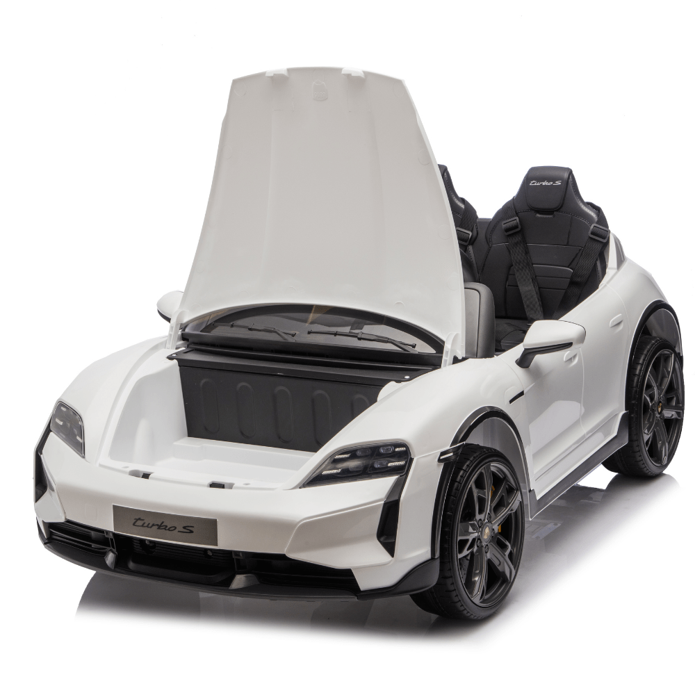 Licensed Porsche Taycan Ηλεκτροκίνητο Παιδικό Αυτοκίνητο 12V – Με Τηλεχειριστήριο, EVA Τροχούς & Ανάρτηση - ΛΕΥΚΟ - Image 14