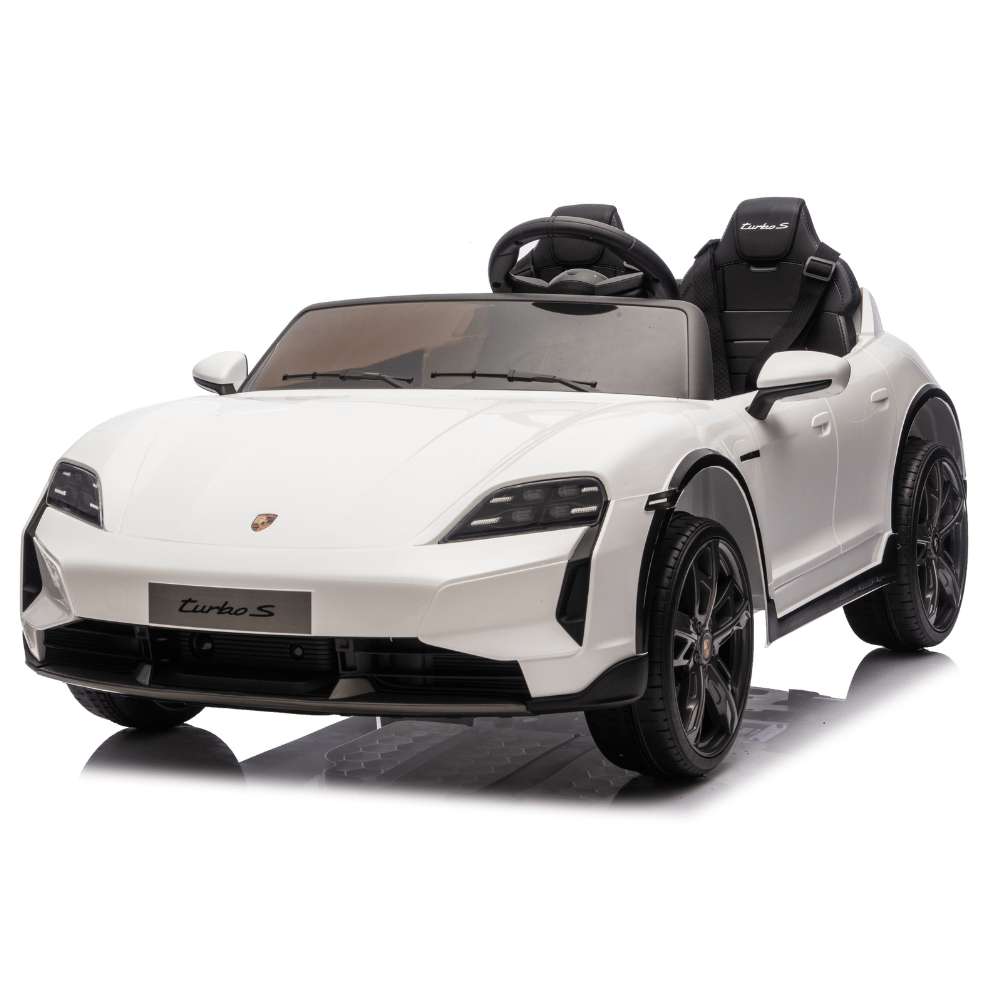 Licensed Porsche Taycan Ηλεκτροκίνητο Παιδικό Αυτοκίνητο 12V – Με Τηλεχειριστήριο, EVA Τροχούς & Ανάρτηση - ΛΕΥΚΟ - Image 3
