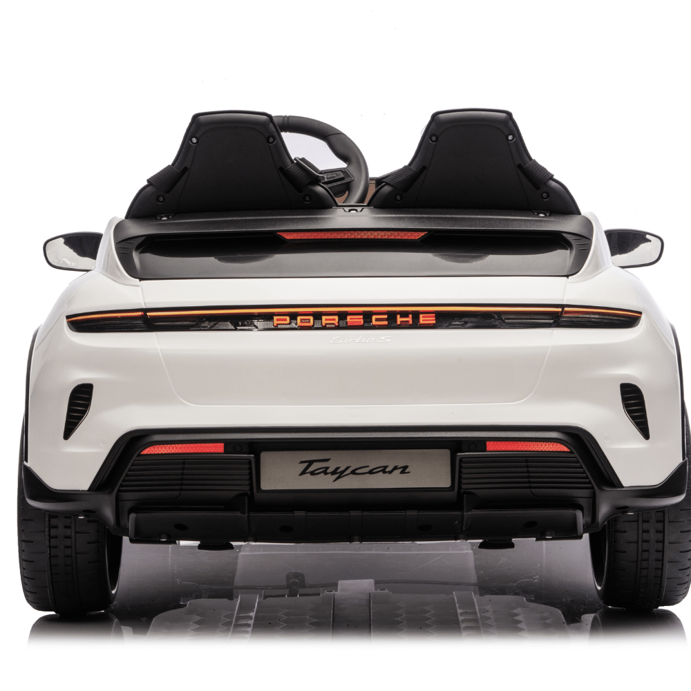 Licensed Porsche Taycan Ηλεκτροκίνητο Παιδικό Αυτοκίνητο 12V – Με Τηλεχειριστήριο, EVA Τροχούς & Ανάρτηση - ΛΕΥΚΟ - Image 6