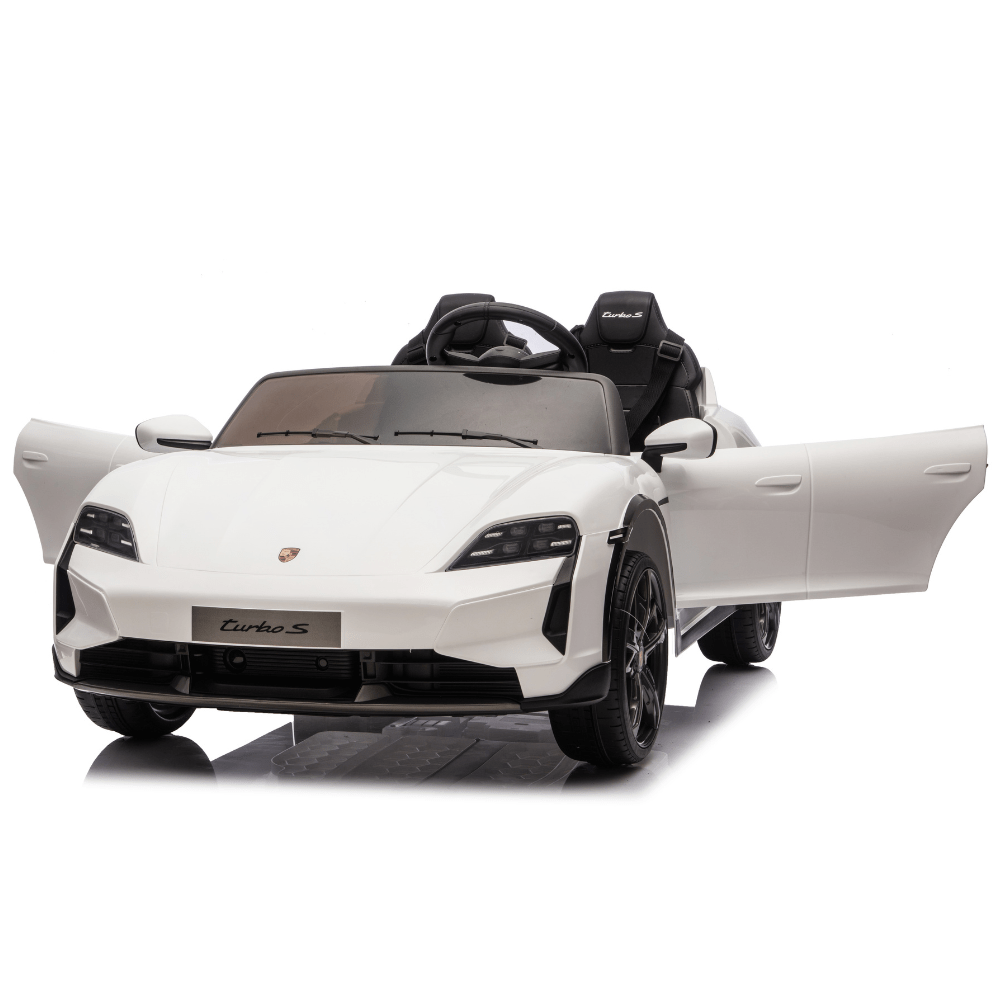 Licensed Porsche Taycan Ηλεκτροκίνητο Παιδικό Αυτοκίνητο 12V – Με Τηλεχειριστήριο, EVA Τροχούς & Ανάρτηση - ΛΕΥΚΟ - Image 7