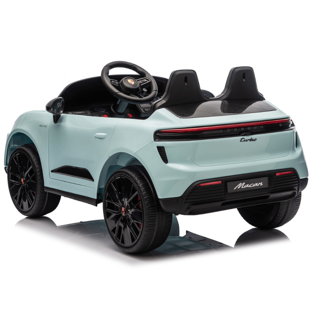 Licensed Porsche Macan Ηλεκτροκίνητο Παιδικό Αυτοκίνητο 12V – Με Τηλεχειριστήριο, Δερμάτινο Κάθισμα, EVA Τροχούς & Bluetooth ΣΑΜΠΑΝΙ ΜΠΛΕ - Image 3