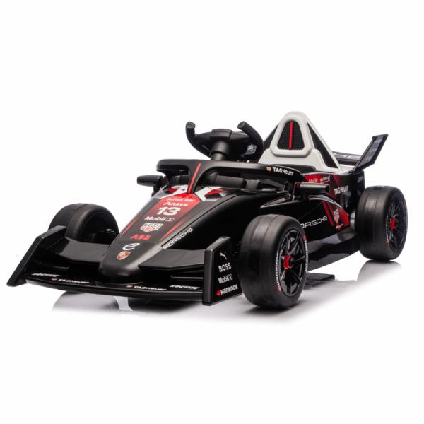 Licensed Porsche Formula E 711 Ηλεκτροκίνητο Παιδικό Μονοθέσιο 12V – Με Τηλεχειριστήριο, Ανάρτηση, MP3 & LED Φώτα - ΚΟΚΚΙΝΟ