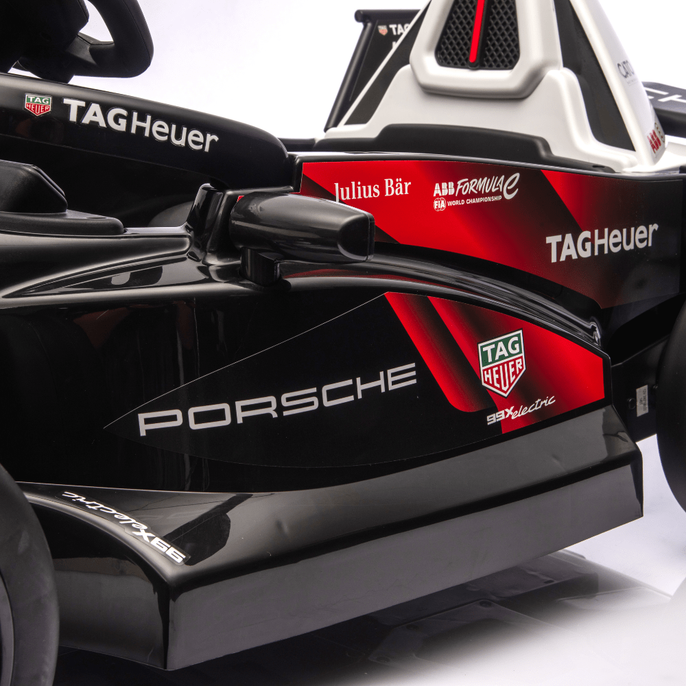 Licensed Porsche Formula E 711 Ηλεκτροκίνητο Παιδικό Μονοθέσιο 12V – Με Τηλεχειριστήριο, Ανάρτηση, MP3 & LED Φώτα - ΚΟΚΚΙΝΟ - Image 9