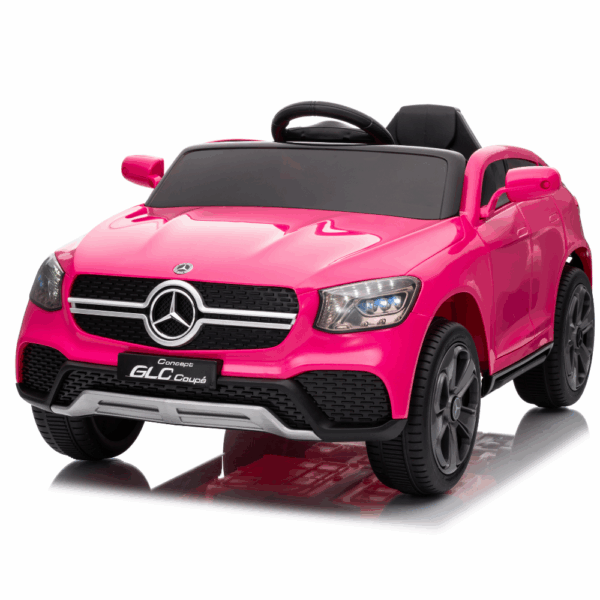 Licensed Mercedes-Benz GLC Ηλεκτροκίνητο Παιδικό Αυτοκίνητο 12V – Με Τηλεχειριστήριο, Bluetooth, LED Φώτα & Ανοιγόμενες Πόρτες - ΡΟΖ