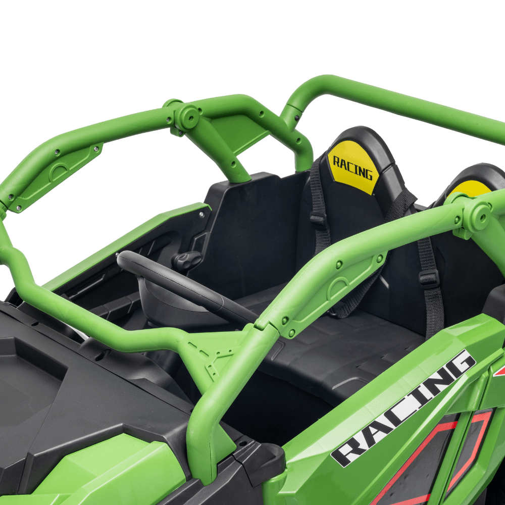 Ηλεκτροκίνητο Παιδικό Buggy UTV 12V – Με Τηλεχειριστήριο, EVA Τροχούς, MP3, USB & Ανάρτηση 4 Τροχών - ΠΡΑΣΙΝΟ - Image 9