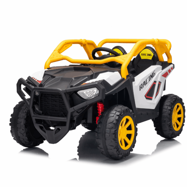 Ηλεκτροκίνητο Παιδικό Buggy UTV 12V – Με Τηλεχειριστήριο, EVA Τροχούς, MP3, USB & Ανάρτηση 4 Τροχών - ΛΕΥΚΟ