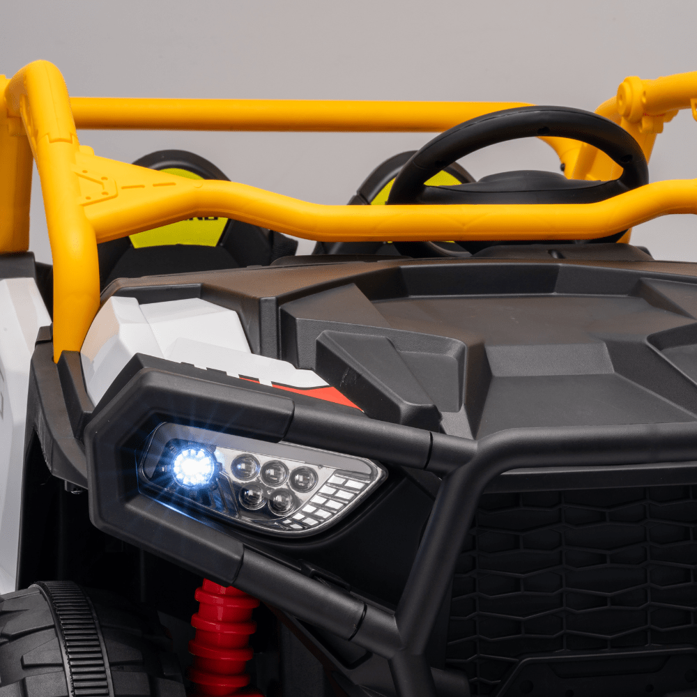 Ηλεκτροκίνητο Παιδικό Buggy UTV 12V – Με Τηλεχειριστήριο, EVA Τροχούς, MP3, USB & Ανάρτηση 4 Τροχών - ΛΕΥΚΟ - Image 11