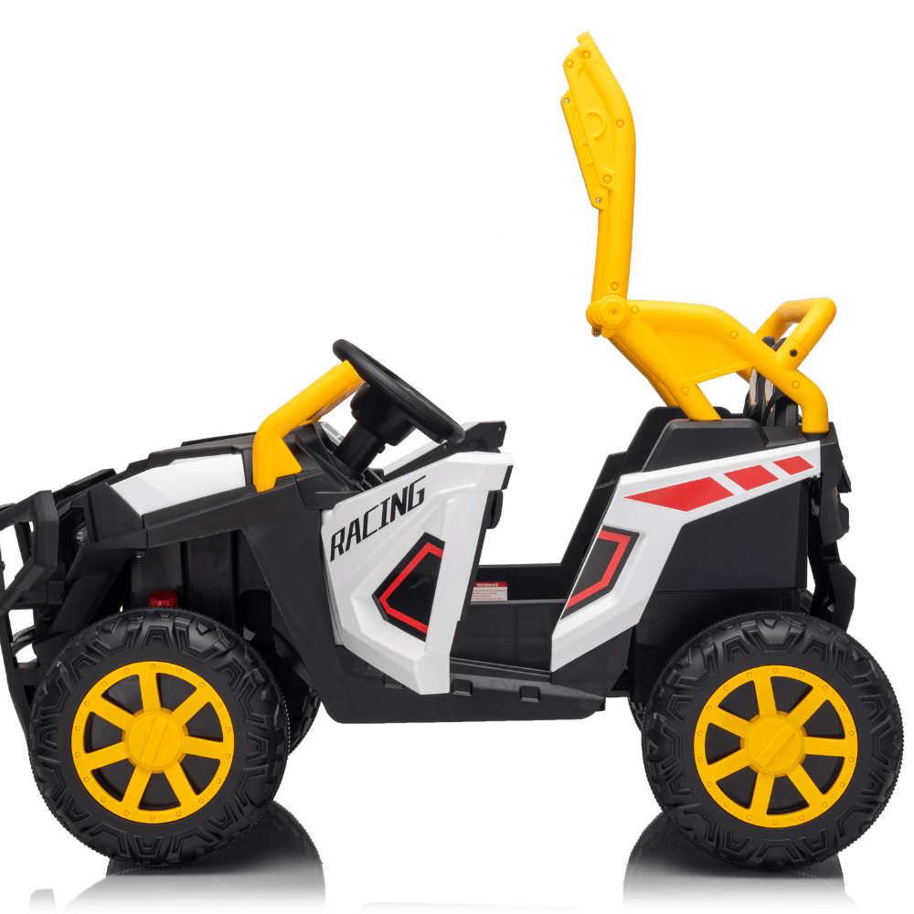 Ηλεκτροκίνητο Παιδικό Buggy UTV 12V – Με Τηλεχειριστήριο, EVA Τροχούς, MP3, USB & Ανάρτηση 4 Τροχών - ΛΕΥΚΟ - Image 6