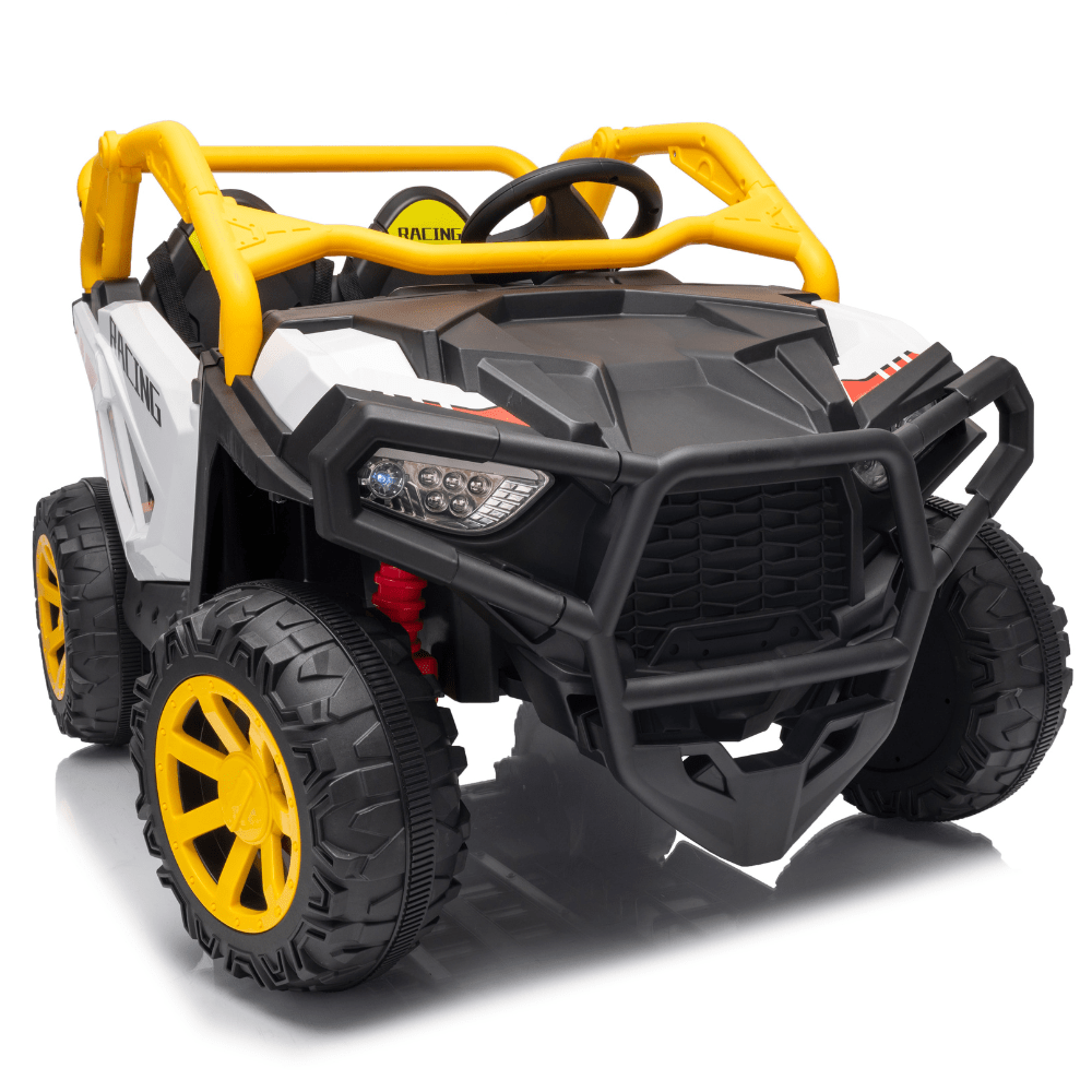 Ηλεκτροκίνητο Παιδικό Buggy UTV 12V – Με Τηλεχειριστήριο, EVA Τροχούς, MP3, USB & Ανάρτηση 4 Τροχών - ΛΕΥΚΟ - Image 8