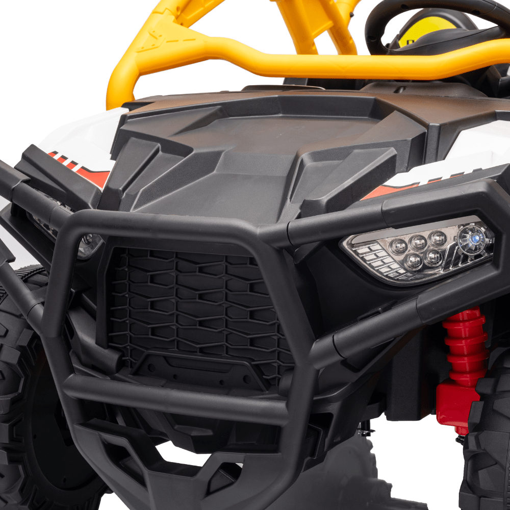 Ηλεκτροκίνητο Παιδικό Buggy UTV 12V – Με Τηλεχειριστήριο, EVA Τροχούς, MP3, USB & Ανάρτηση 4 Τροχών - ΛΕΥΚΟ - Image 9
