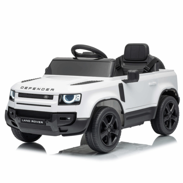 Land Rover Defender Licensed Ηλεκτροκίνητο Παιδικό Αυτοκίνητο 6V – Με Τηλεχειριστήριο, Bluetooth & LED Φώτα ΛΕΥΚΟ