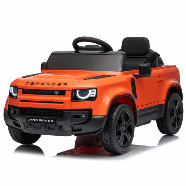 Land Rover Defender Licensed Ηλεκτροκίνητο Παιδικό Αυτοκίνητο 6V – Με Τηλεχειριστήριο, Bluetooth & LED Φώτα ΠΟΡΤΟΚΑΛΙ