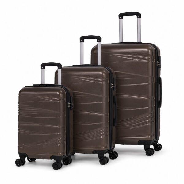 MILANO Σετ Βαλίτσες 3 Τεμαχίων 20″-24″-28″ – Σκληρές, Ελαφριές & Ανθεκτικές – ΚΑΦΕ