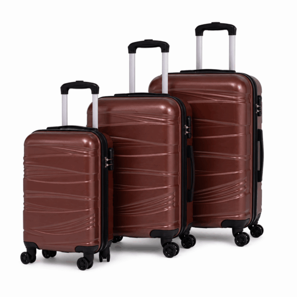 MILANO Σετ Βαλίτσες 3 Τεμαχίων 20″-24″-28″ – Σκληρές, Ελαφριές & Ανθεκτικές – ΣΚΟΥΡΟ ΚΟΚΚΙΝΟ