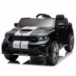 Licensed DODGE Durango SRT Hellcat Ηλεκτροκίνητο Παιδικό Αυτοκίνητο 12V – Με Τηλεχειριστήριο, Bluetooth & LED Φώτα ΜΑΥΡΟ