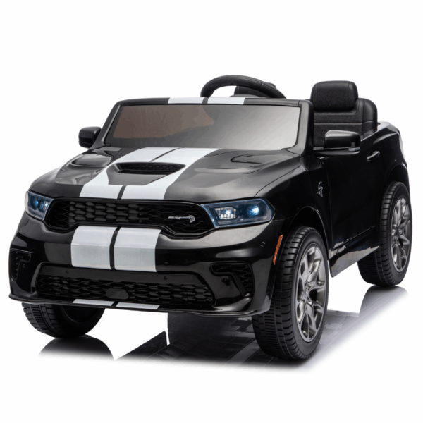 Licensed DODGE Durango SRT Hellcat Ηλεκτροκίνητο Παιδικό Αυτοκίνητο 12V – Με Τηλεχειριστήριο, Bluetooth & LED Φώτα ΜΑΥΡΟ