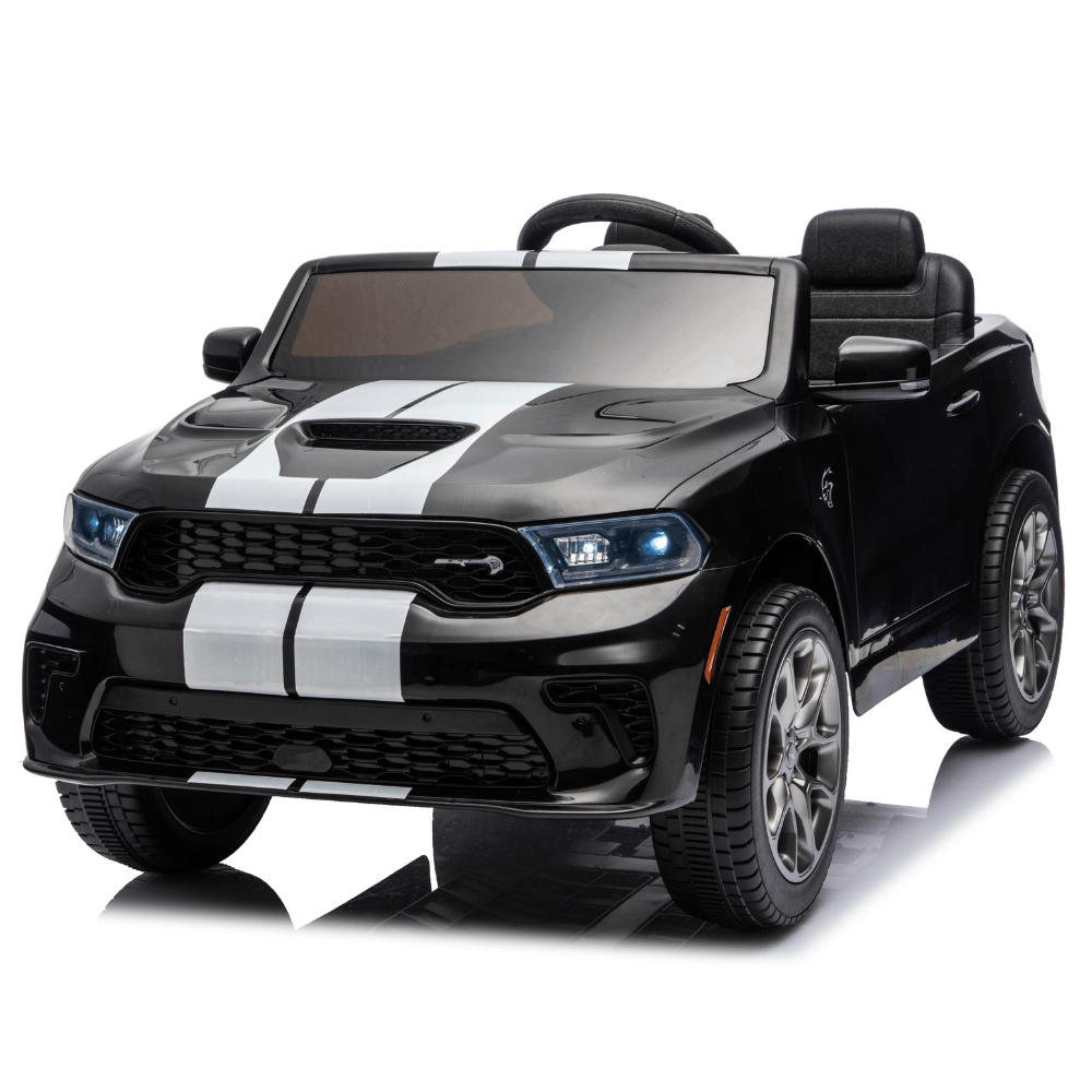 Licensed DODGE Durango SRT Hellcat Ηλεκτροκίνητο Παιδικό Αυτοκίνητο 12V – Με Τηλεχειριστήριο, Bluetooth & LED Φώτα ΜΑΥΡΟ