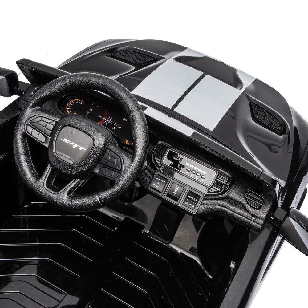 Licensed DODGE Durango SRT Hellcat Ηλεκτροκίνητο Παιδικό Αυτοκίνητο 12V – Με Τηλεχειριστήριο, Bluetooth & LED Φώτα ΜΑΥΡΟ - Image 5