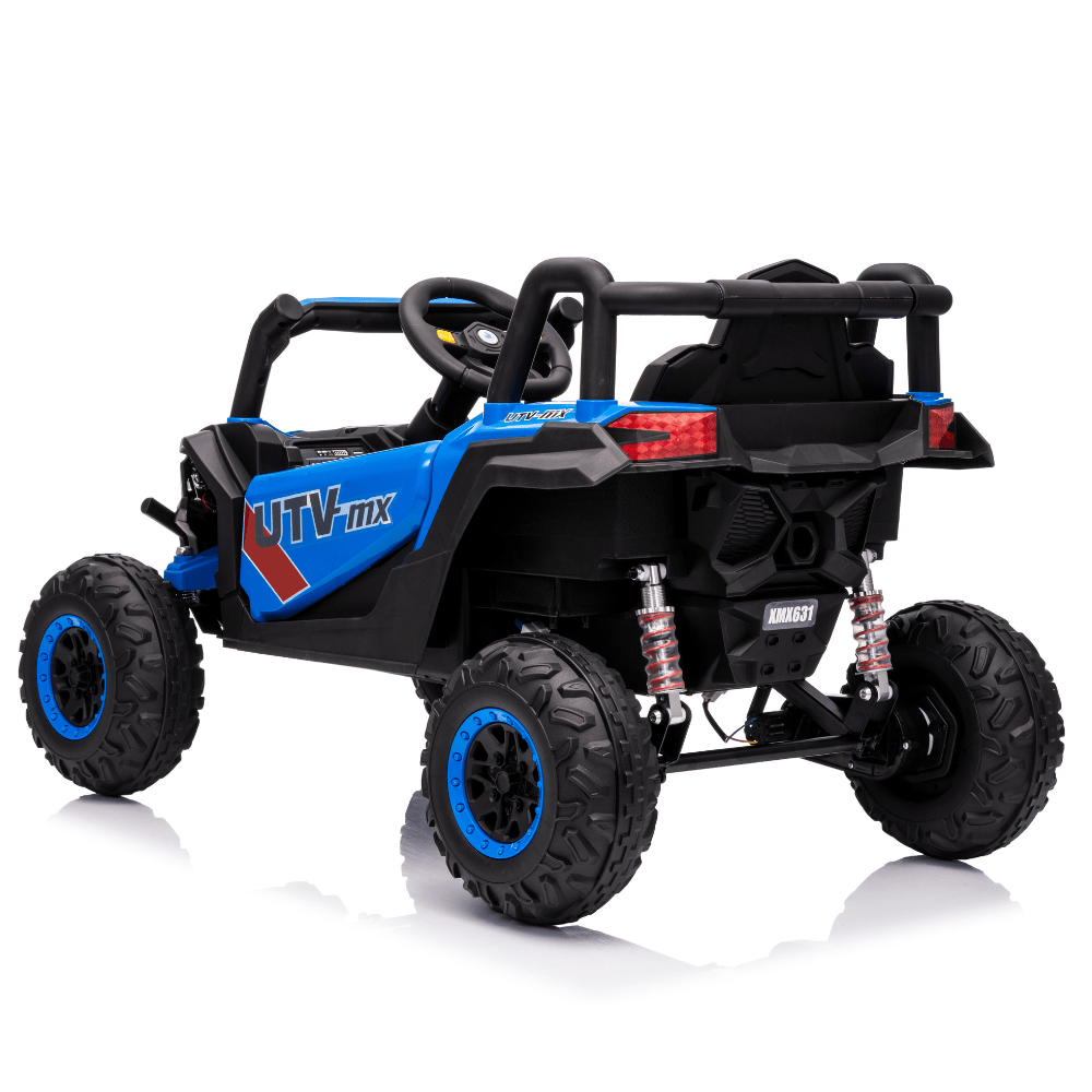Ηλεκτροκίνητο Παιδικό Buggy Off-Road 12V – Με Τηλεχειριστήριο, Bluetooth, LED Φώτα & Ανάρτηση - ΜΠΛΕ - Image 4