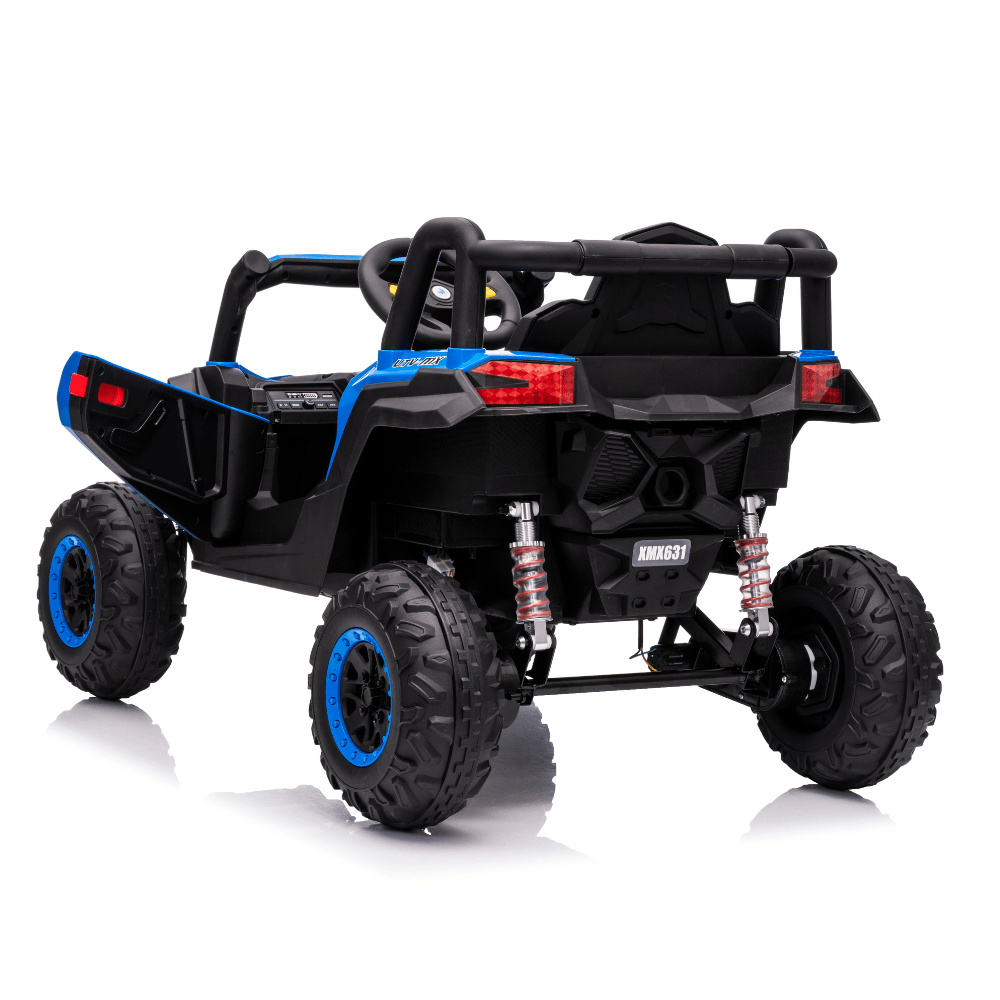 Ηλεκτροκίνητο Παιδικό Buggy Off-Road 12V – Με Τηλεχειριστήριο, Bluetooth, LED Φώτα & Ανάρτηση - ΜΠΛΕ - Image 8
