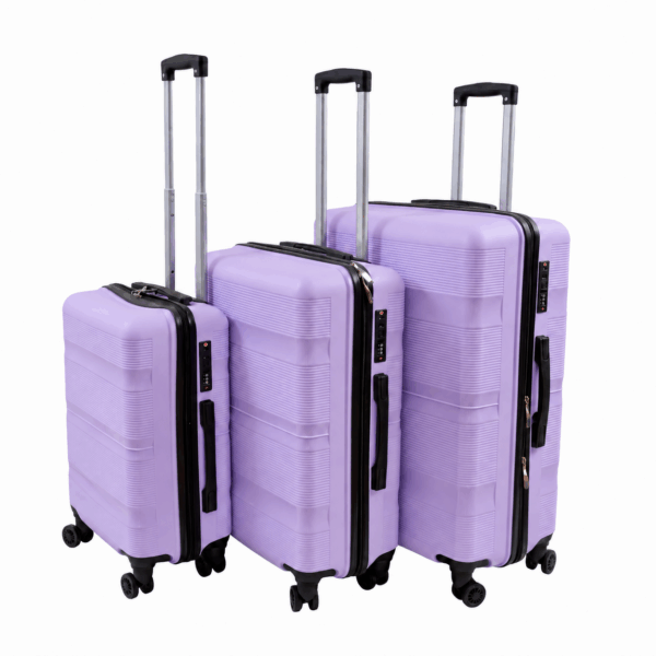 TRAVEL LINE Σετ Βαλίτσες 3 Τεμαχίων 20″-24″-28″ – Σκληρές, Ελαφριές & Ανθεκτικές - ΑΝΟΙΧΤΟ ΜΩΒ