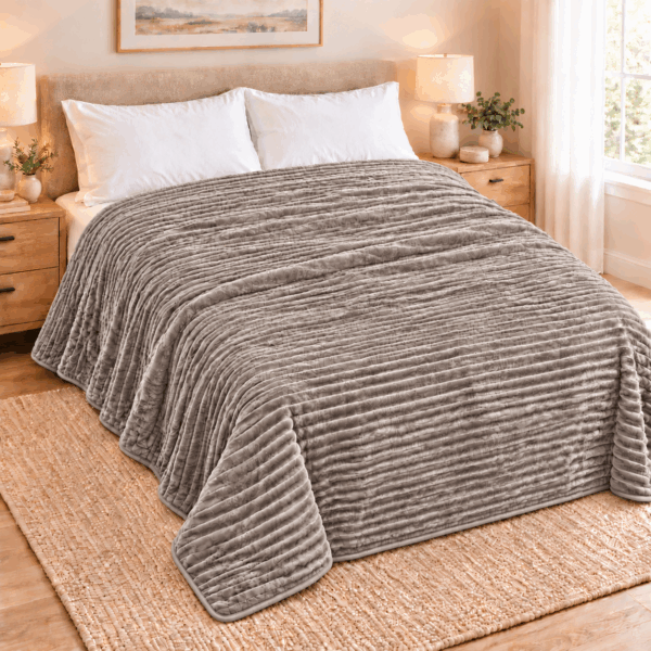 FLANNEL Sherpa Ultra Soft Διπλή Κουβέρτα 2KG - 220x230 - ΚΑΠΟΥΤΣΙΝΟ